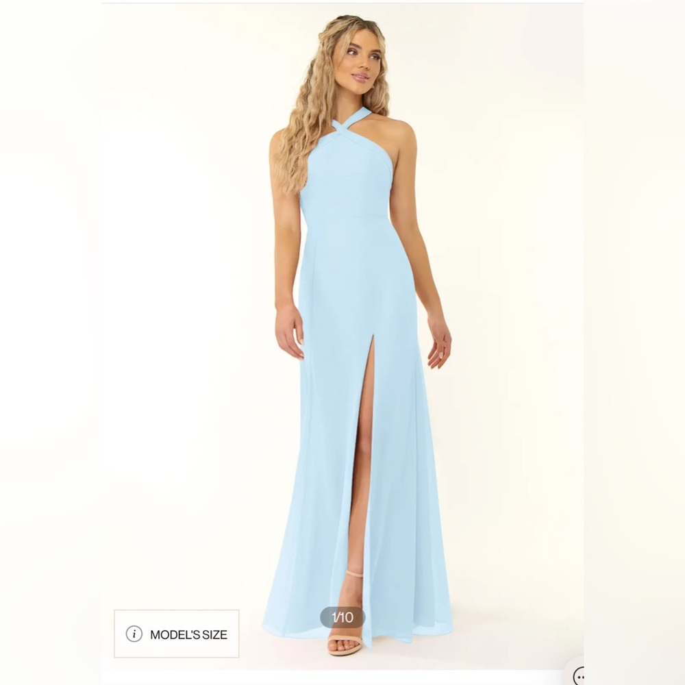 Halter Bridesmaid Dress Azazie